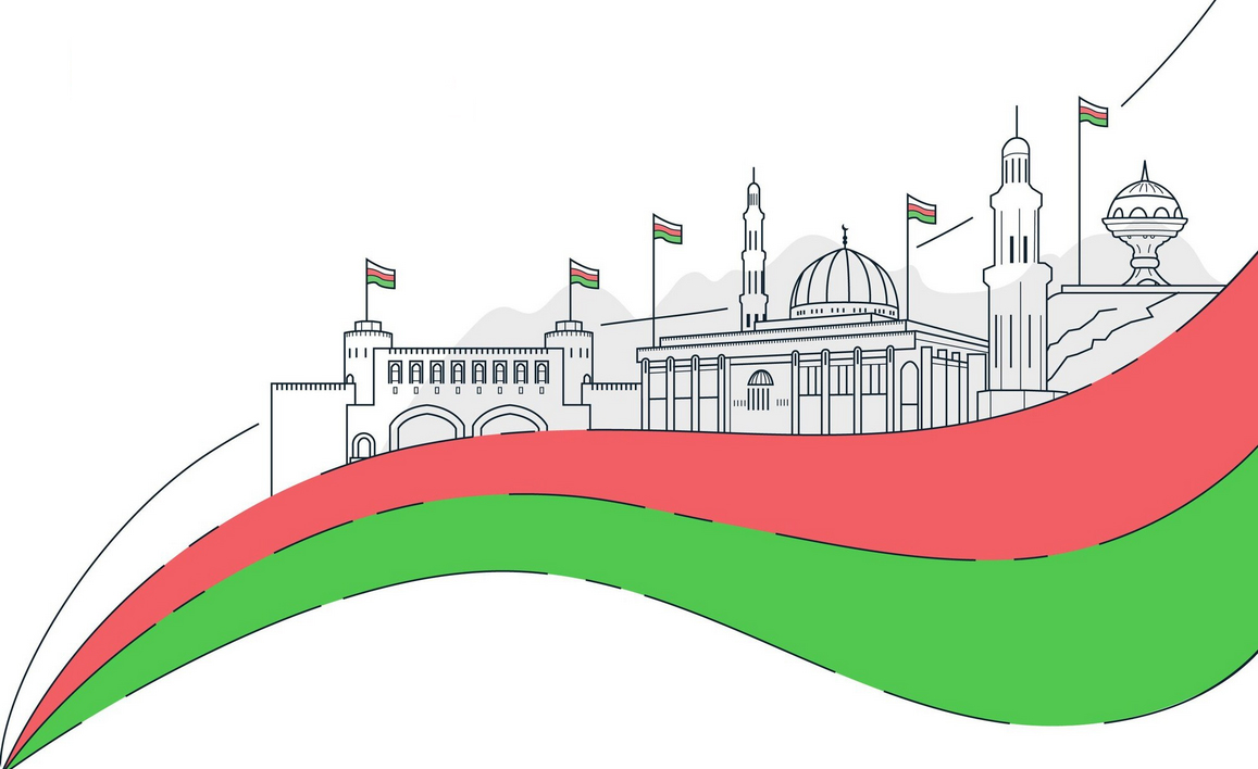 Crowd at a live concert in Muscat, Oman under stage lights